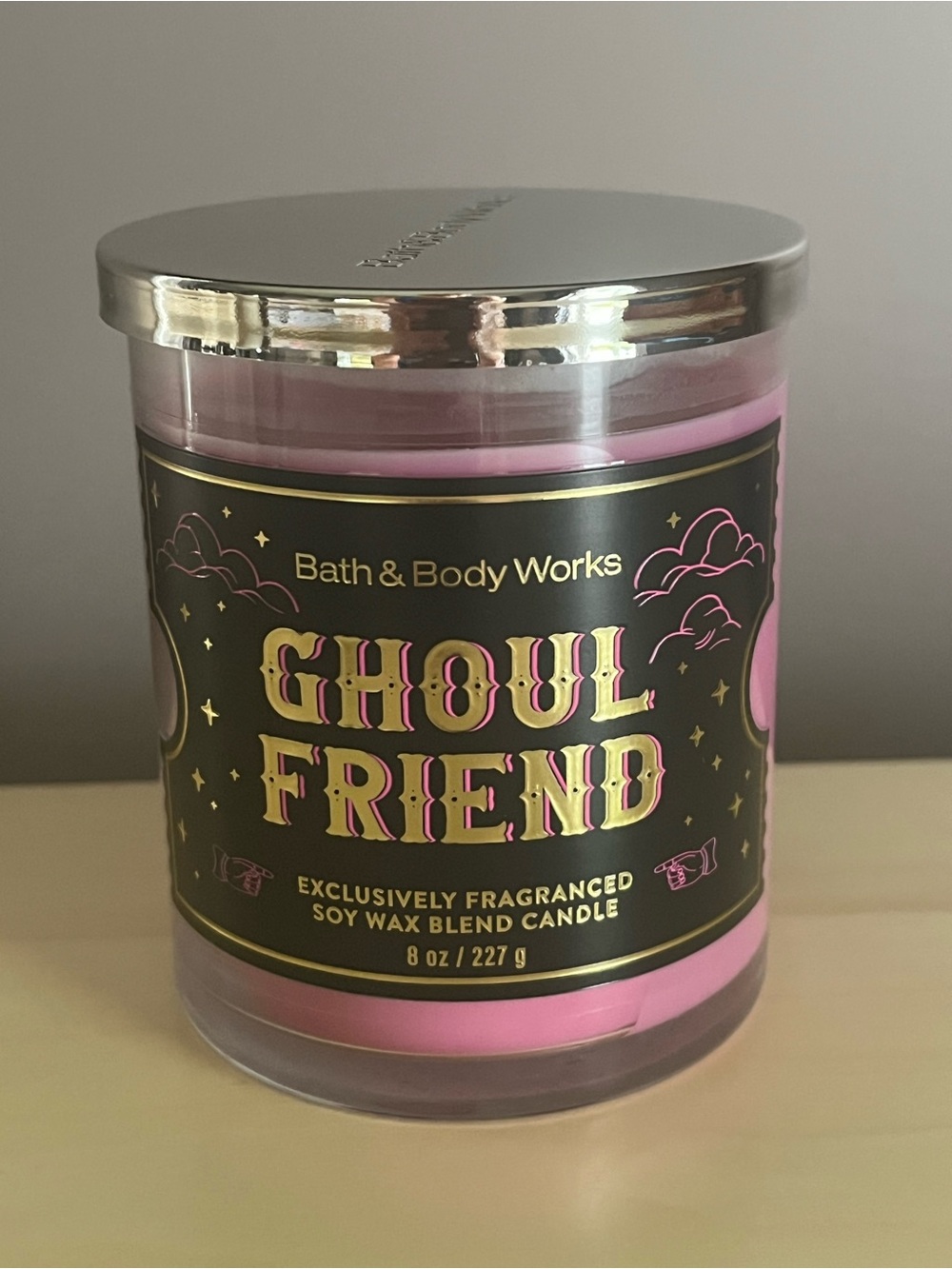 Bath & Body Works Ghoul Friend Single Wick Soy Wax Blend 8 Oz. Candl
